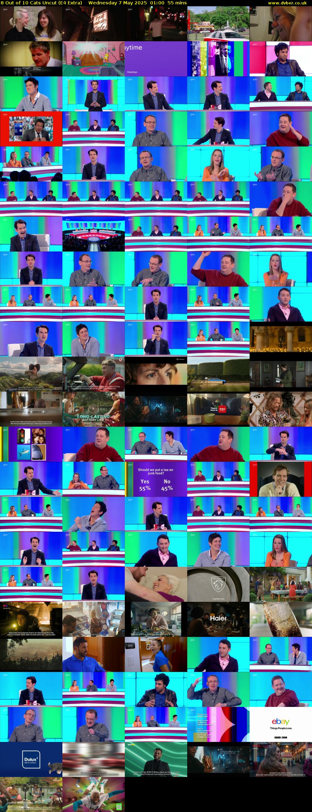 8 Out of 10 Cats Uncut (E4 Extra) Wednesday 7 May 2025 01:00 - 01:55