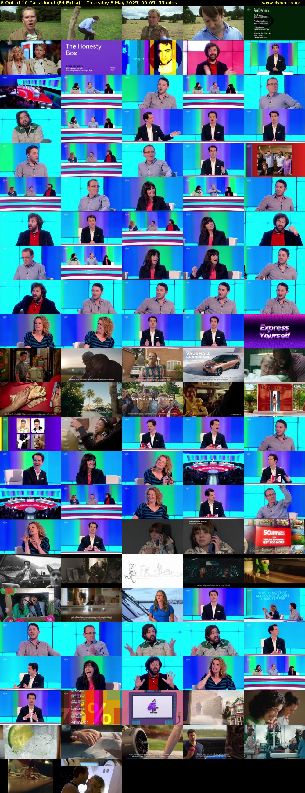 8 Out of 10 Cats Uncut (E4 Extra) Thursday 8 May 2025 00:05 - 01:00