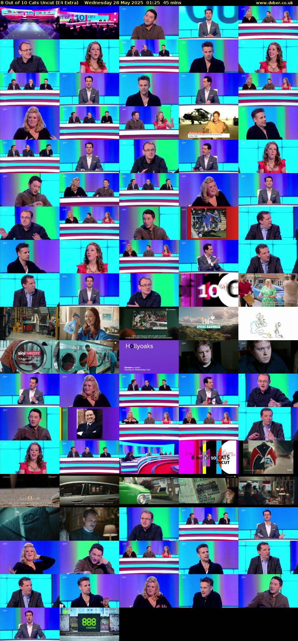 8 Out of 10 Cats Uncut (E4 Extra) Wednesday 28 May 2025 01:25 - 02:10