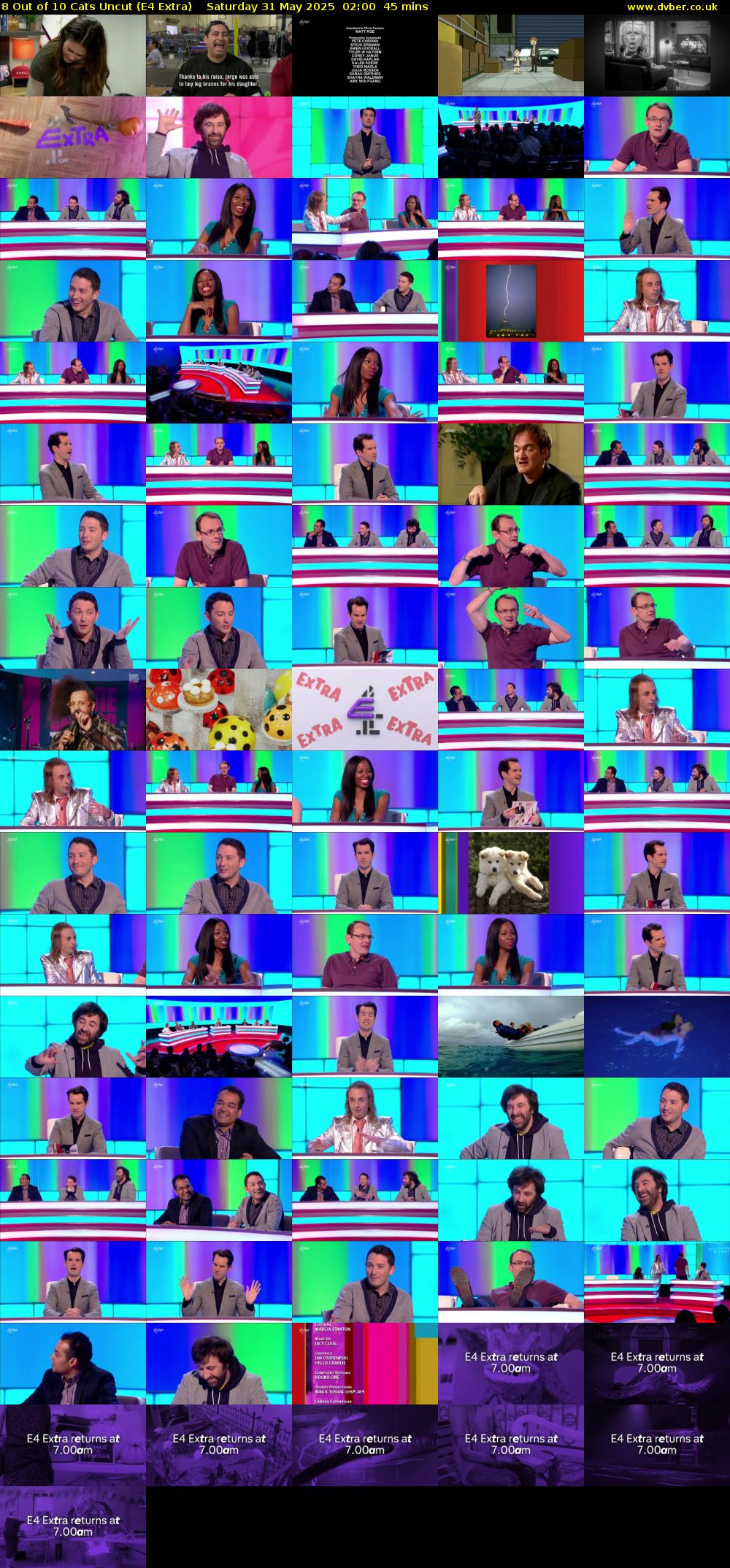 8 Out of 10 Cats Uncut (E4 Extra) Saturday 31 May 2025 02:00 - 02:45