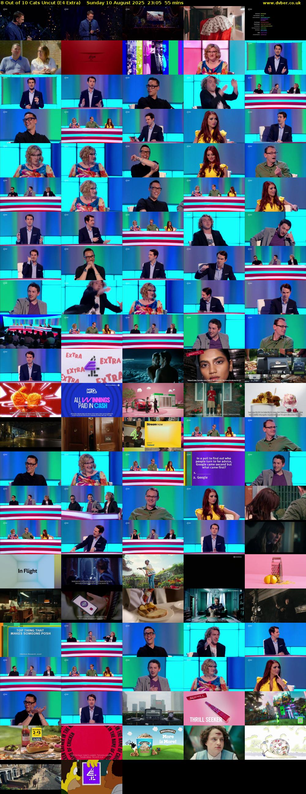8 Out of 10 Cats Uncut (E4 Extra) Sunday 10 August 2025 23:05 - 00:00