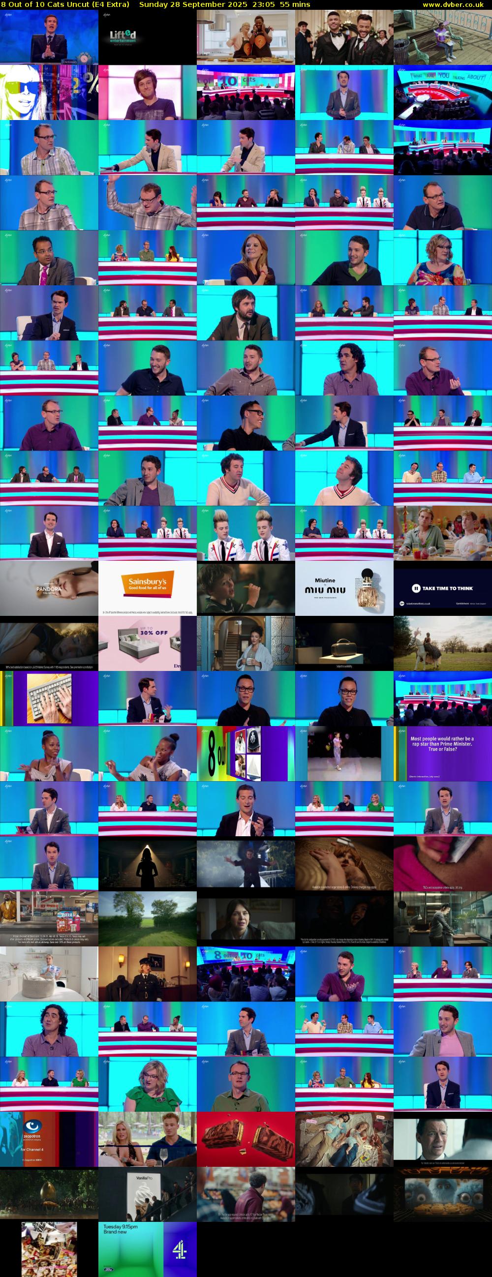 8 Out of 10 Cats Uncut (E4 Extra) Sunday 28 September 2025 23:05 - 00:00