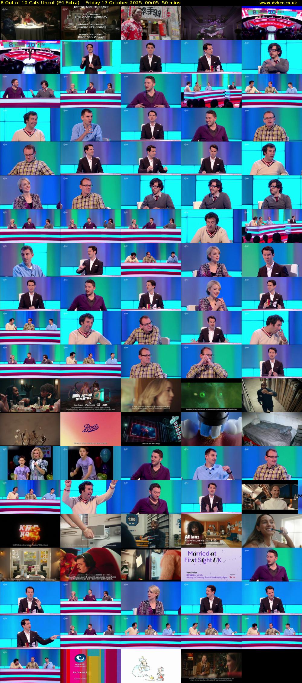 8 Out of 10 Cats Uncut (E4 Extra) Friday 17 October 2025 00:05 - 00:55