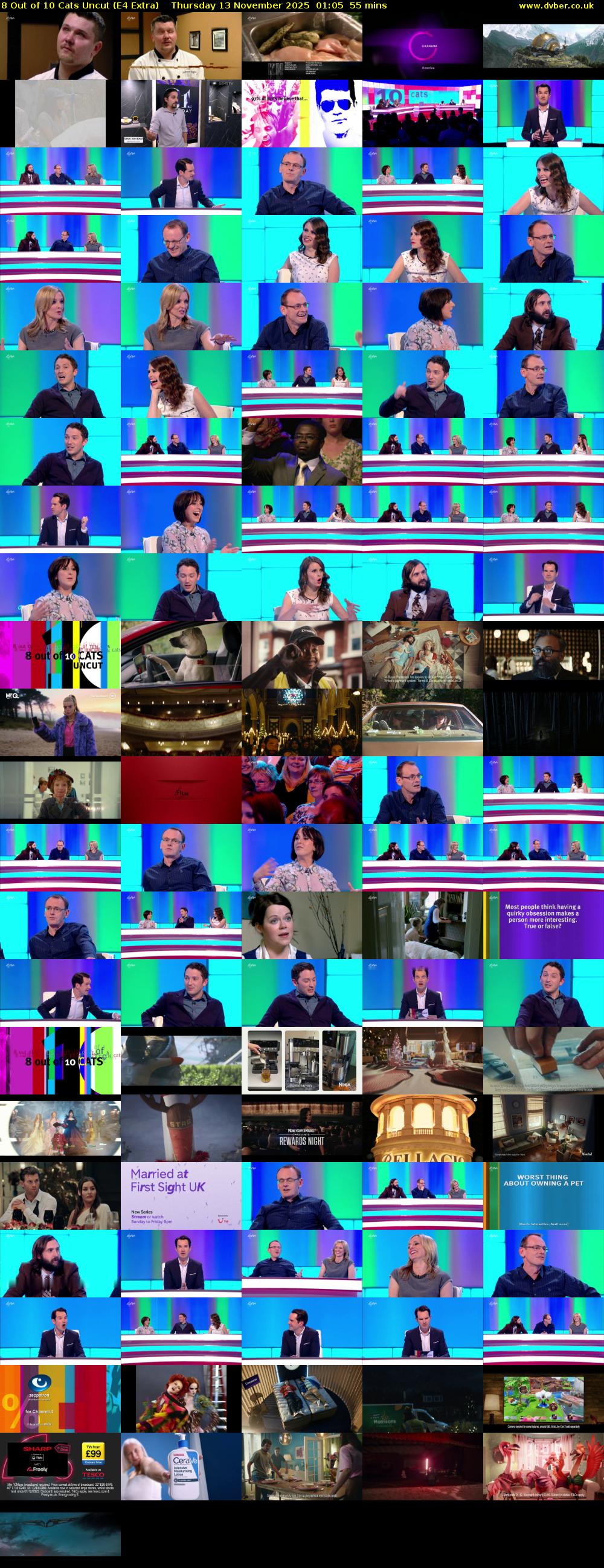 8 Out of 10 Cats Uncut (E4 Extra) Thursday 13 November 2025 01:05 - 02:00