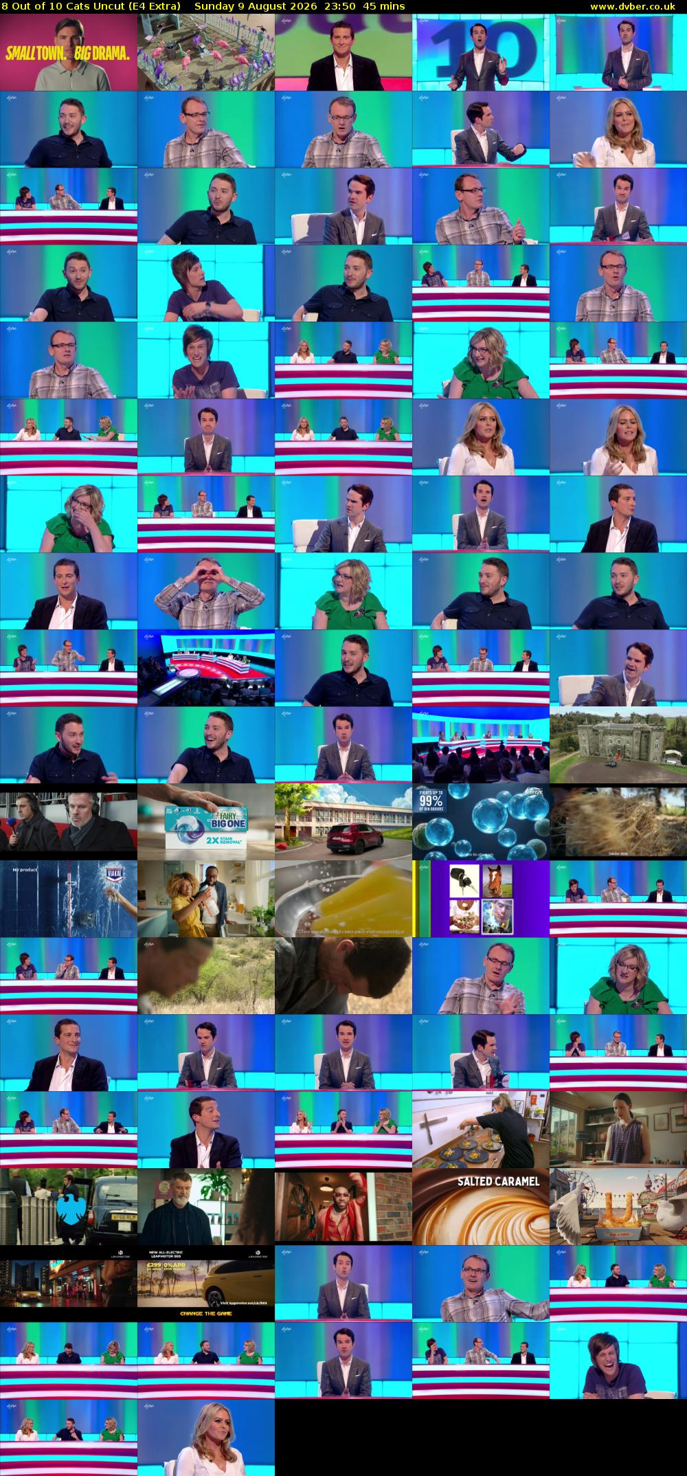 8 Out of 10 Cats Uncut (E4 Extra) Sunday 9 August 2026 23:50 - 00:35