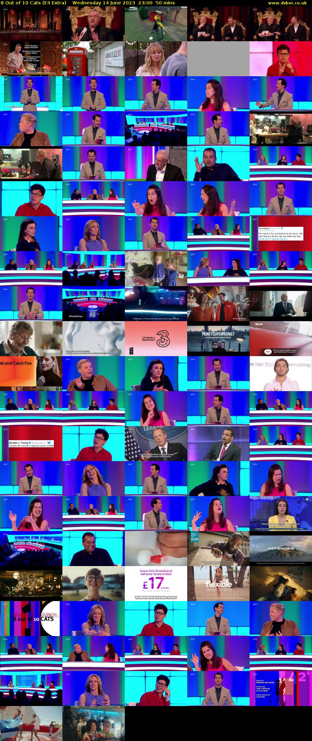 8 Out of 10 Cats (E4 Extra) Wednesday 14 June 2023 23:00 - 23:50