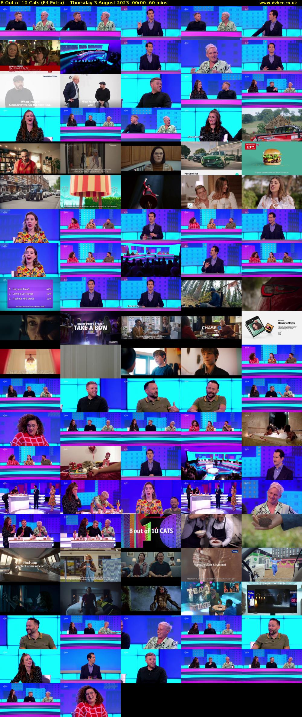 8 Out of 10 Cats (E4 Extra) Thursday 3 August 2023 00:00 - 01:00