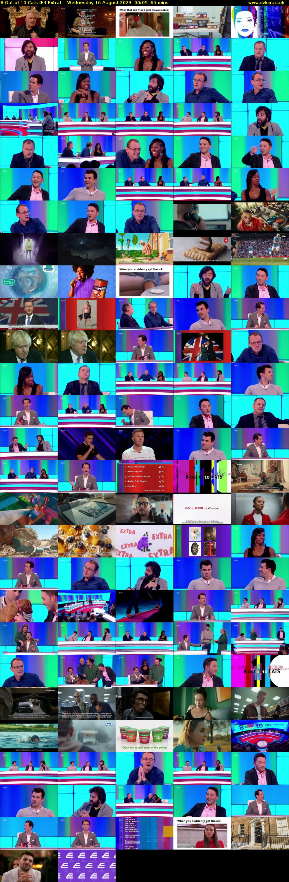 8 Out of 10 Cats (E4 Extra) Wednesday 16 August 2023 00:05 - 01:10