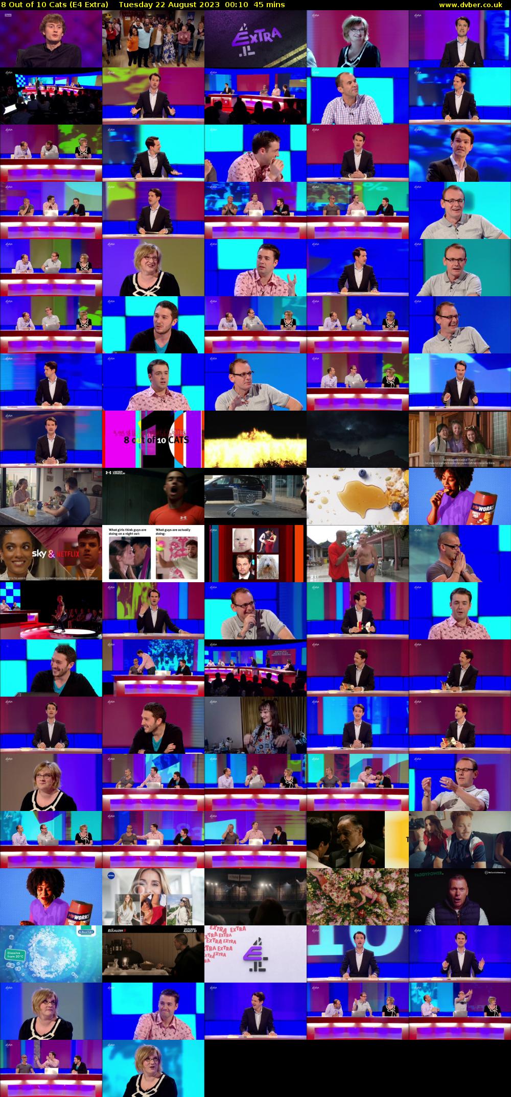 8 Out of 10 Cats (E4 Extra) Tuesday 22 August 2023 00:10 - 00:55