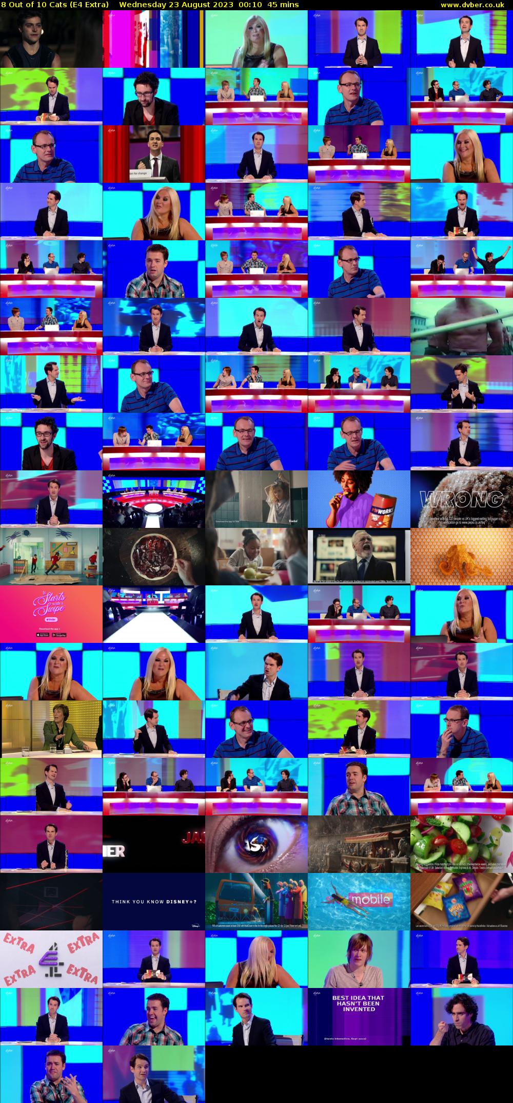 8 Out of 10 Cats (E4 Extra) Wednesday 23 August 2023 00:10 - 00:55