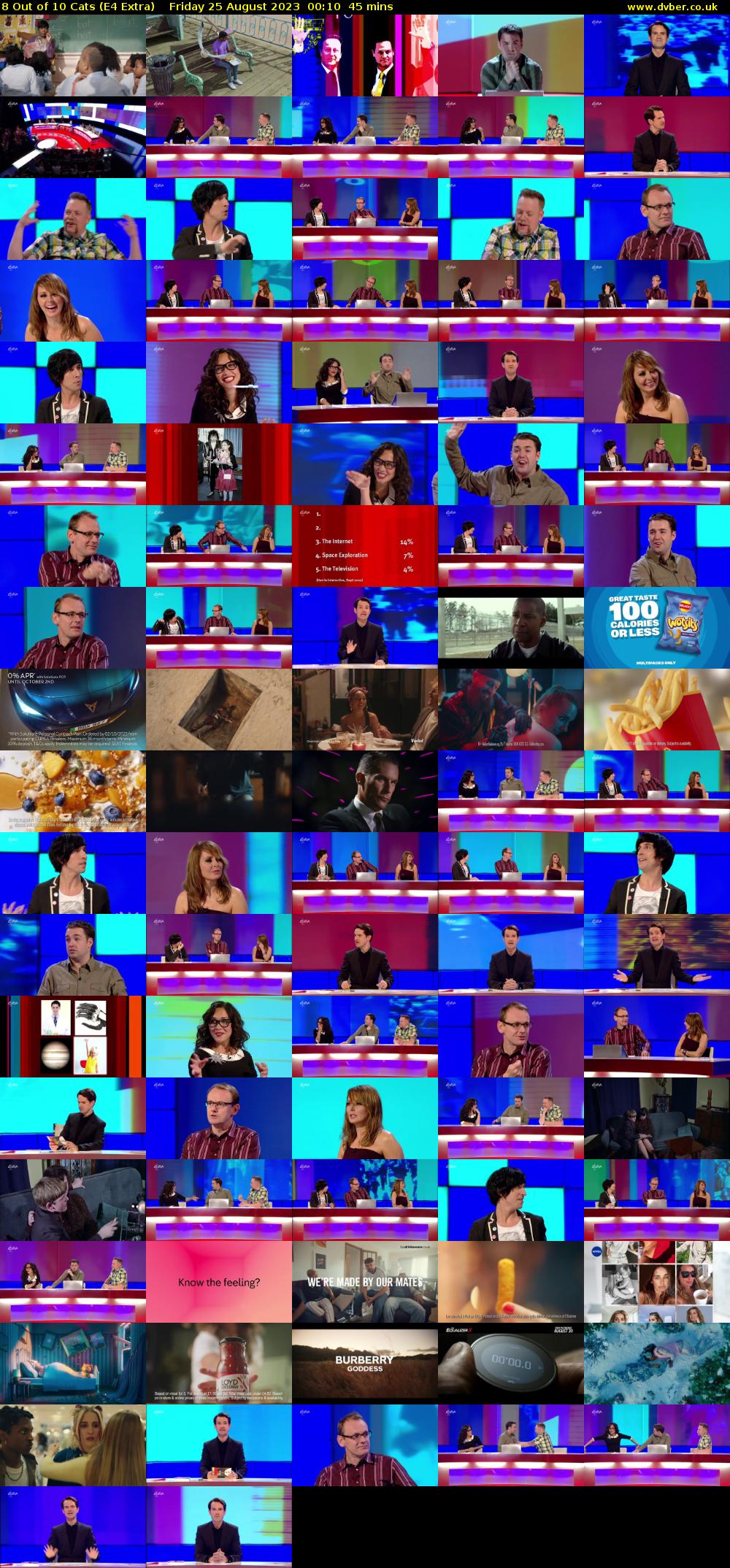 8 Out of 10 Cats (E4 Extra) Friday 25 August 2023 00:10 - 00:55