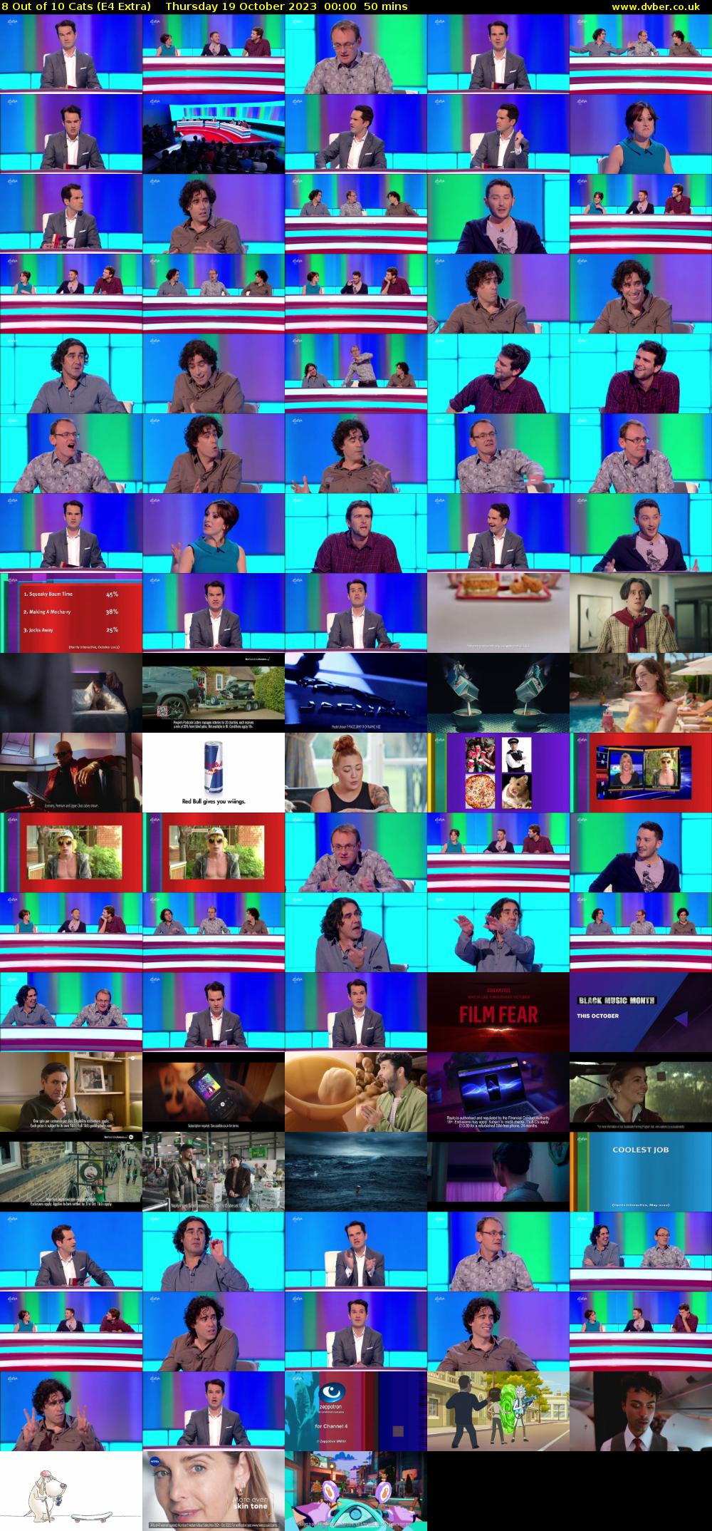 8 Out of 10 Cats (E4 Extra) Thursday 19 October 2023 00:00 - 00:50