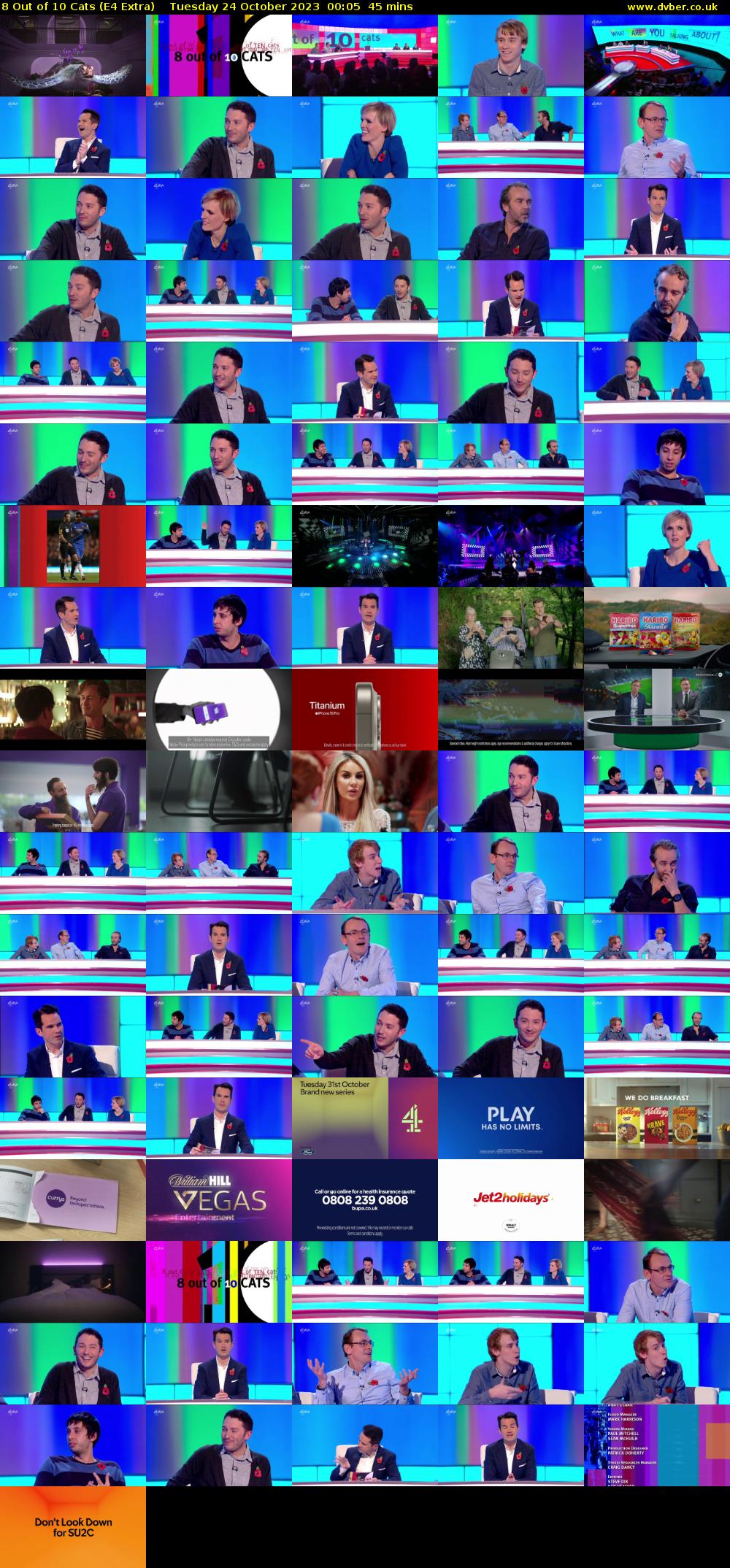8 Out of 10 Cats (E4 Extra) Tuesday 24 October 2023 00:05 - 00:50