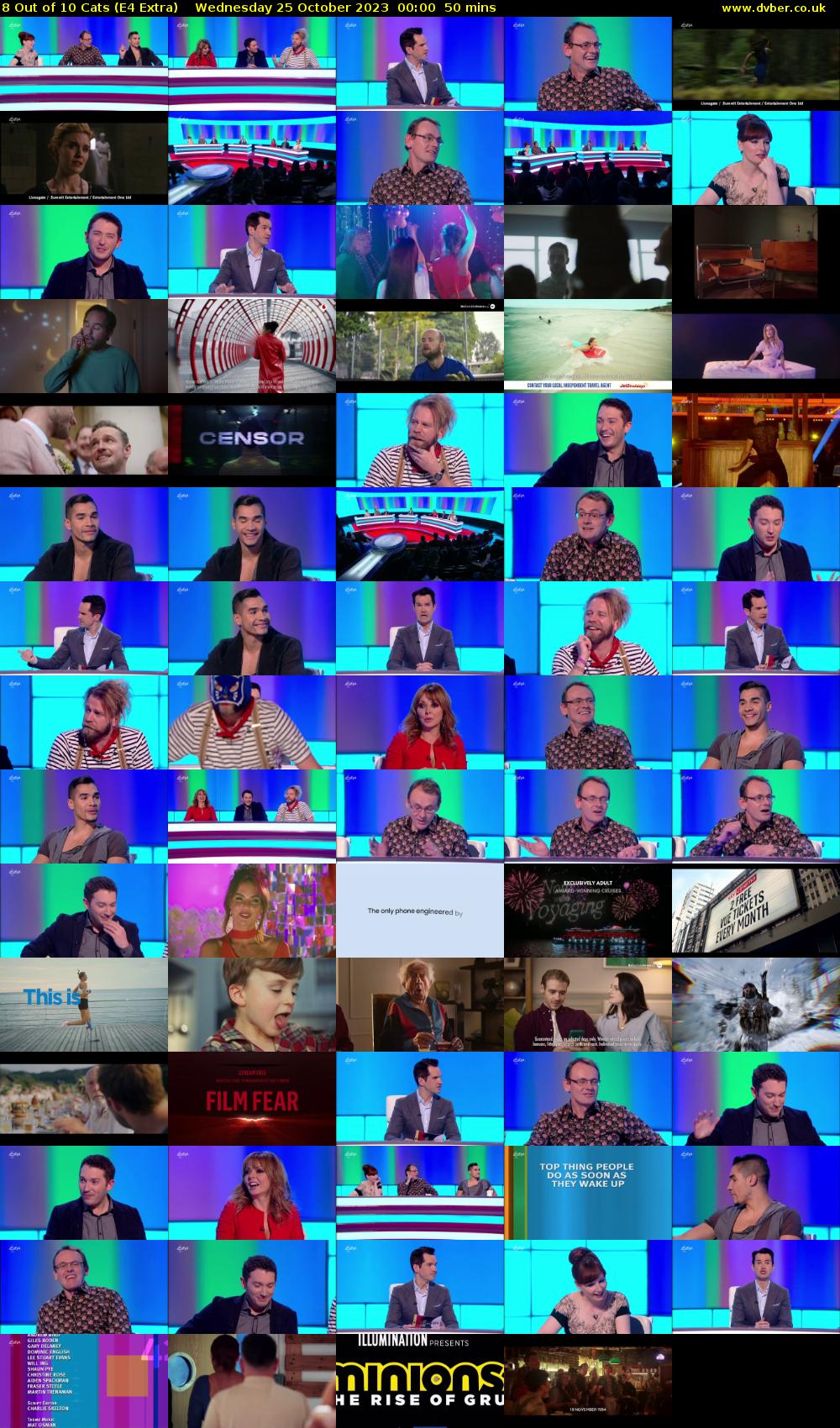 8 Out of 10 Cats (E4 Extra) Wednesday 25 October 2023 00:00 - 00:50