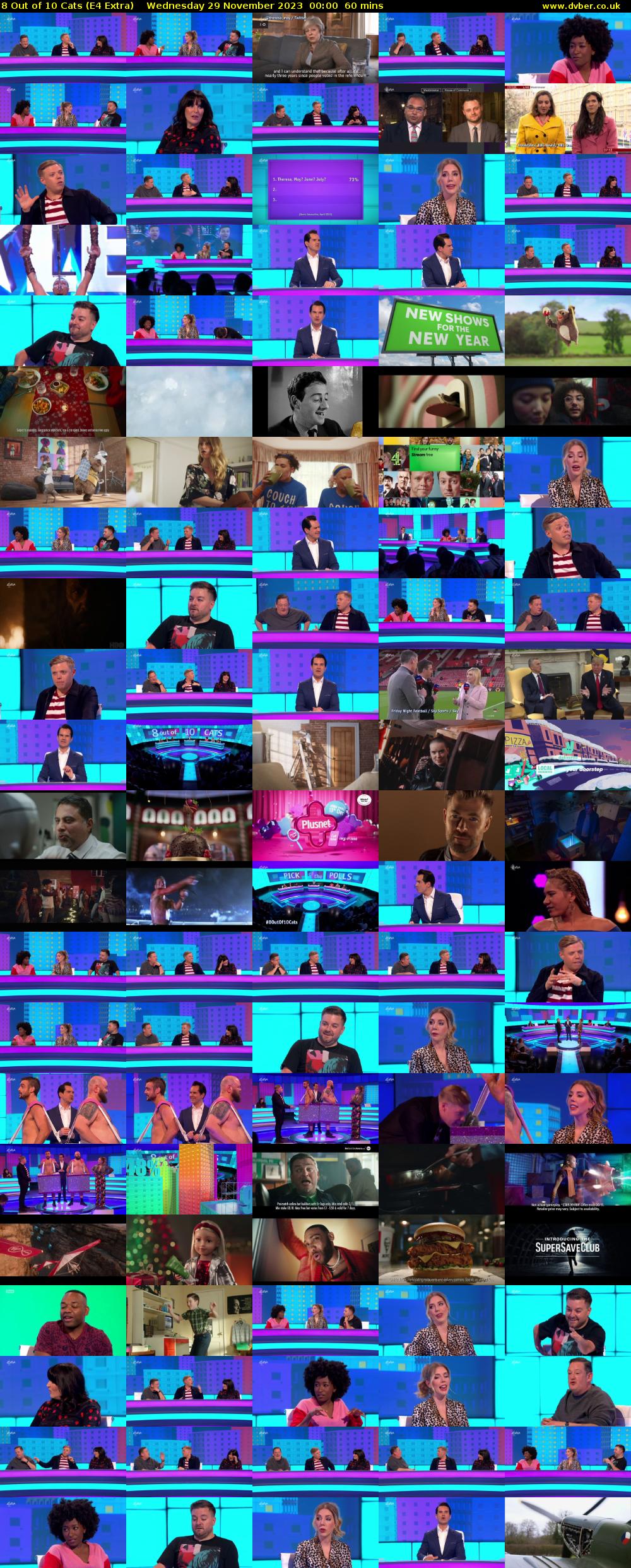 8 Out of 10 Cats (E4 Extra) Wednesday 29 November 2023 00:00 - 01:00