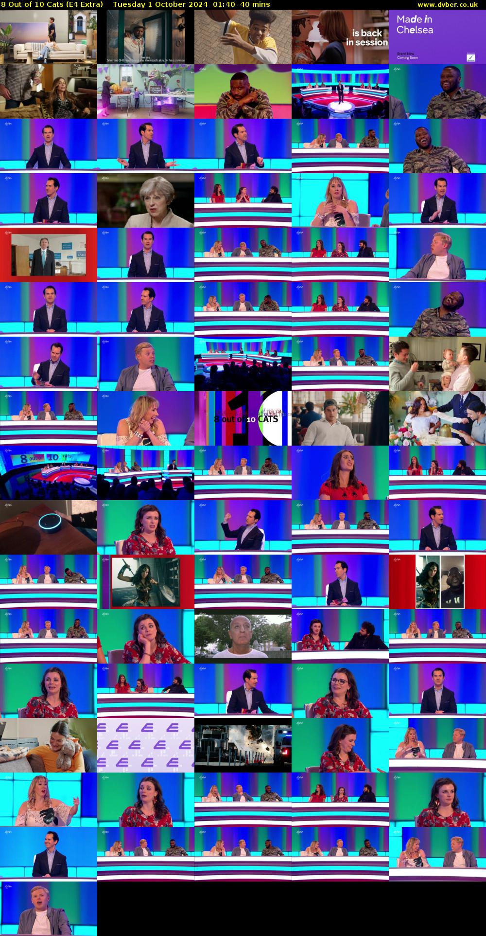8 Out of 10 Cats (E4 Extra) Tuesday 1 October 2024 01:40 - 02:20