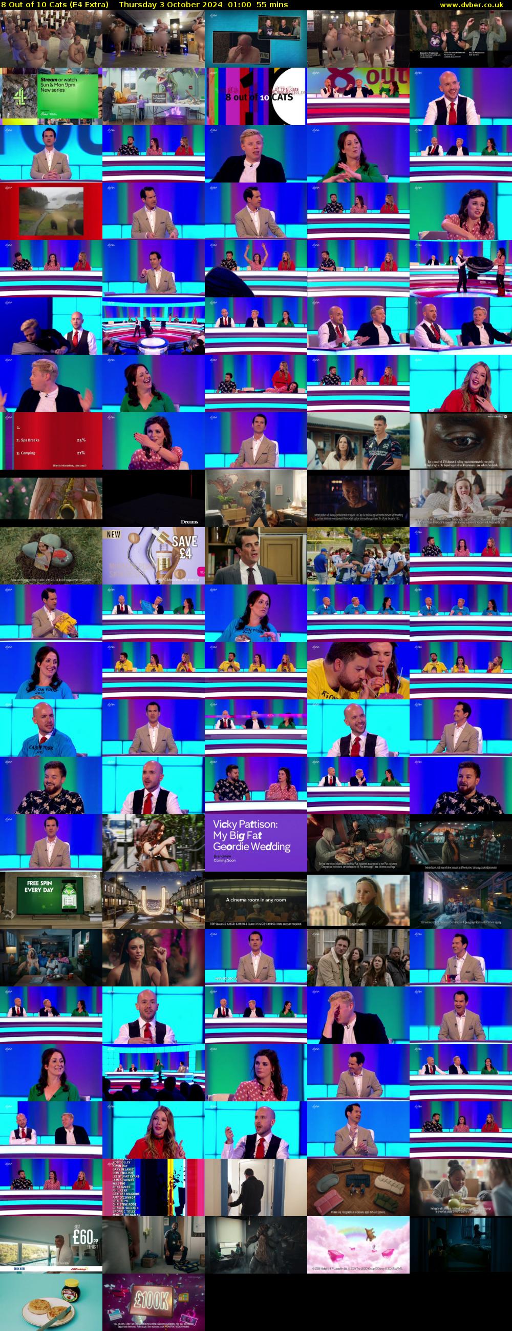 8 Out of 10 Cats (E4 Extra) Thursday 3 October 2024 01:00 - 01:55