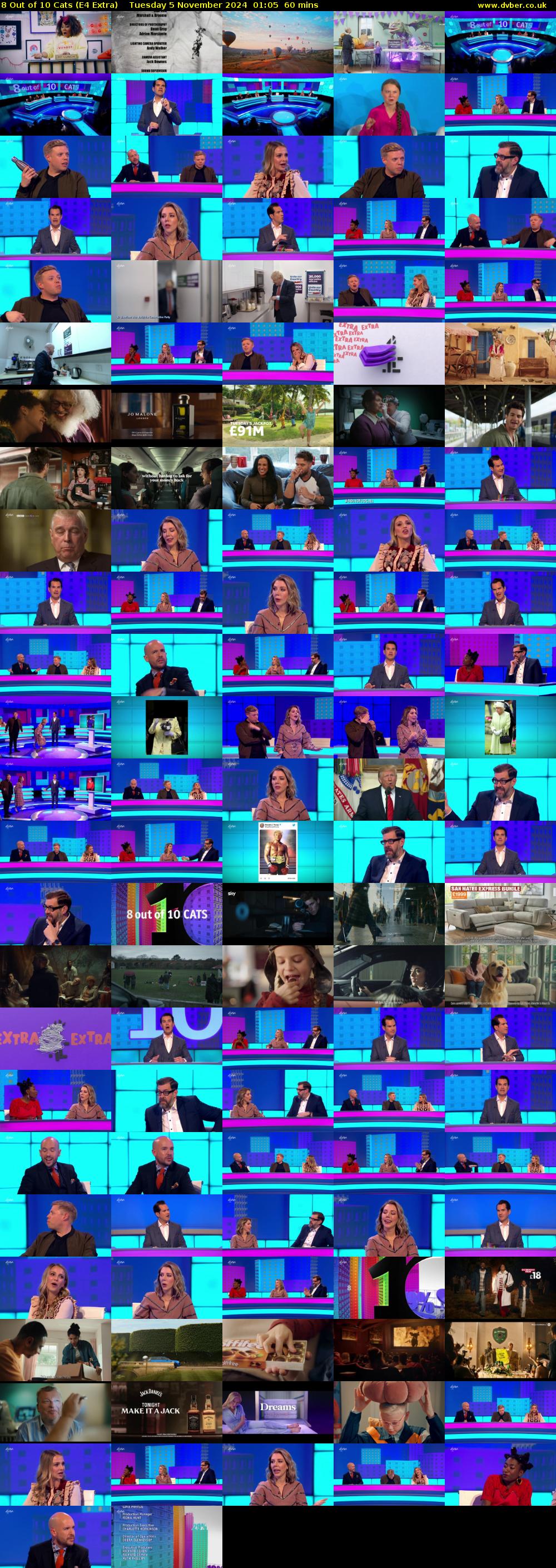 8 Out of 10 Cats (E4 Extra) Tuesday 5 November 2024 01:05 - 02:05