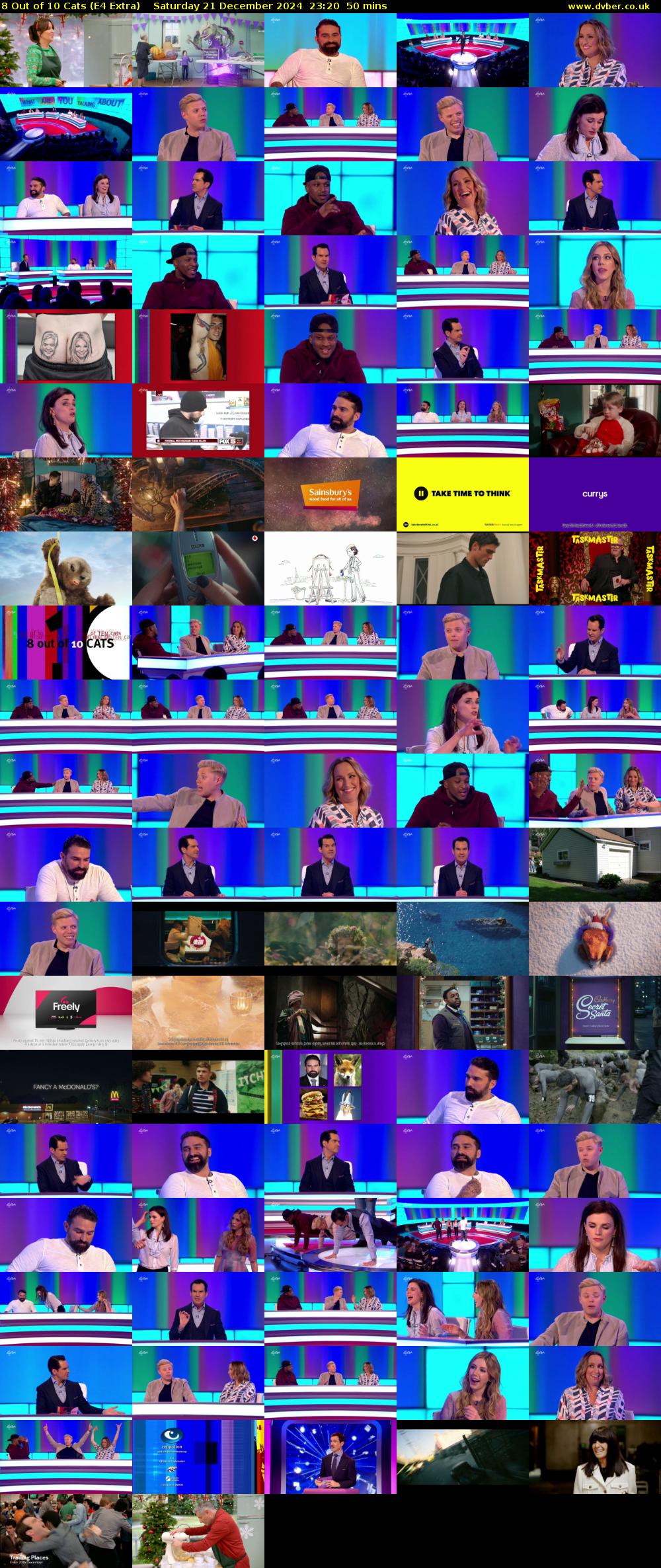 8 Out of 10 Cats (E4 Extra) Saturday 21 December 2024 23:20 - 00:10