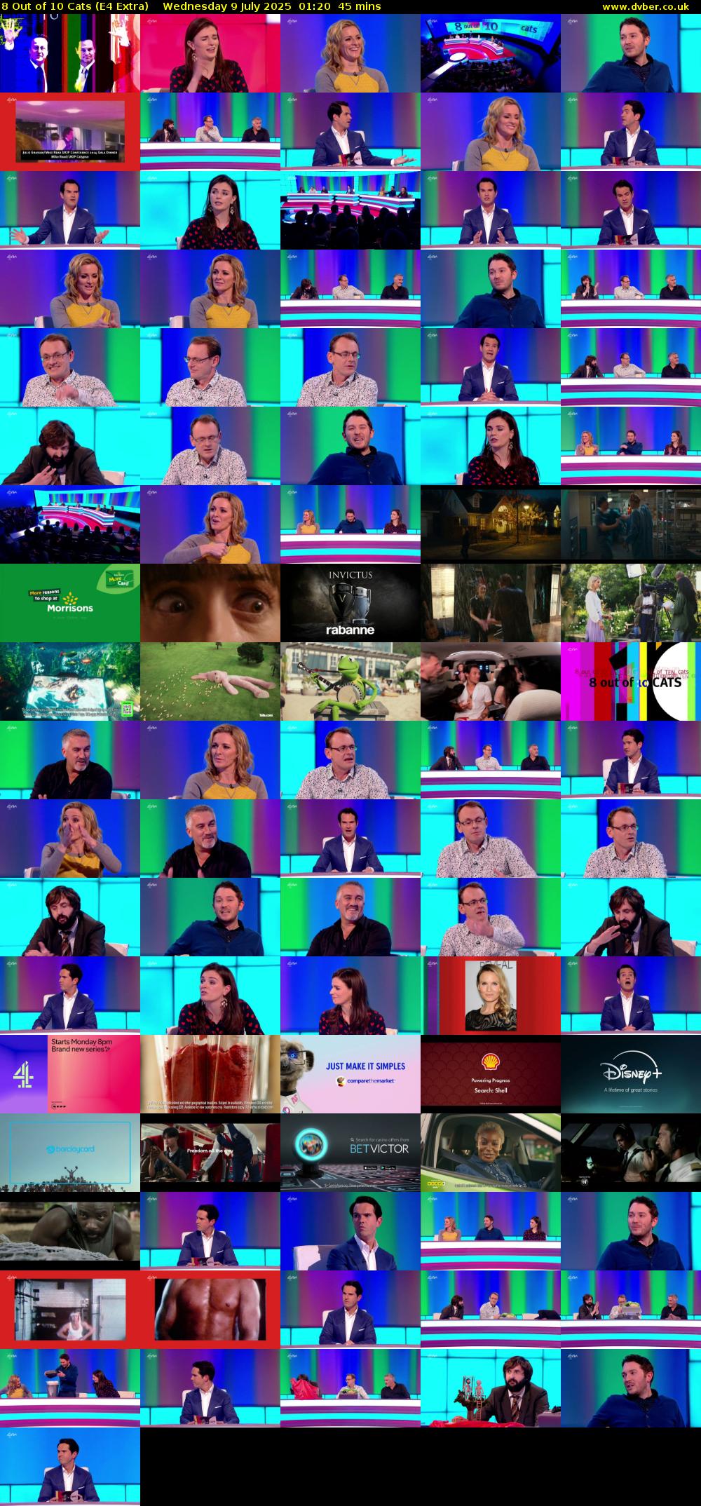 8 Out of 10 Cats (E4 Extra) Wednesday 9 July 2025 01:20 - 02:05