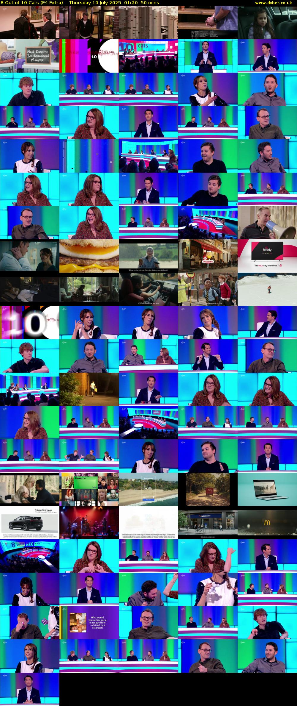 8 Out of 10 Cats (E4 Extra) Thursday 10 July 2025 01:20 - 02:10