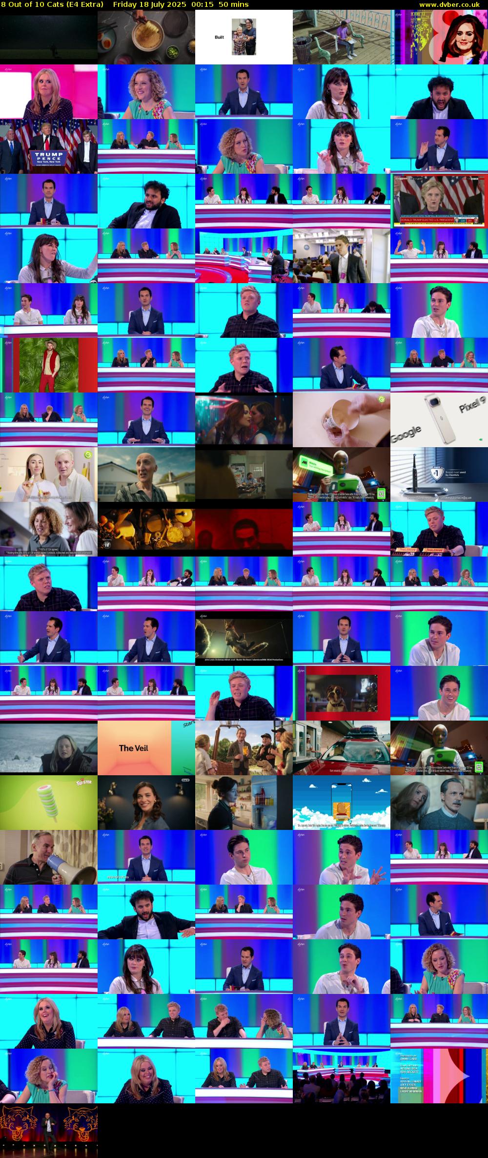 8 Out of 10 Cats (E4 Extra) Friday 18 July 2025 00:15 - 01:05