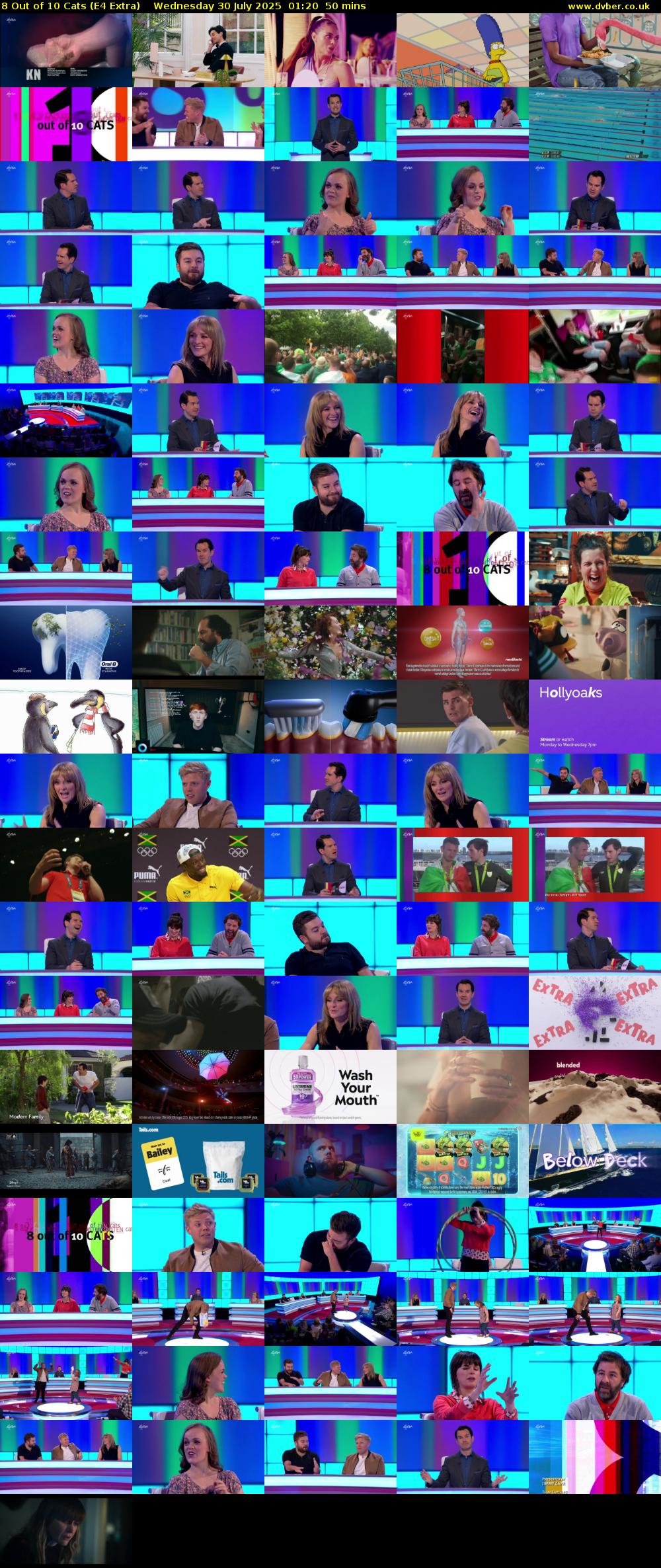 8 Out of 10 Cats (E4 Extra) Wednesday 30 July 2025 01:20 - 02:10