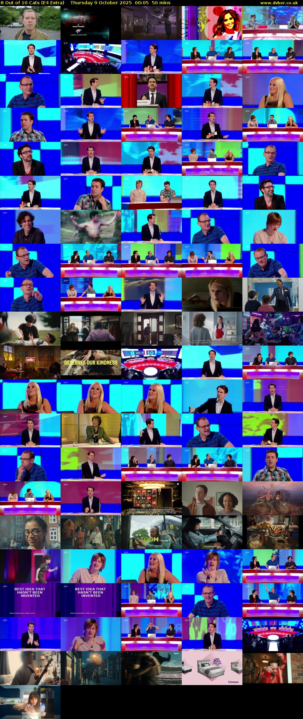 8 Out of 10 Cats (E4 Extra) Thursday 9 October 2025 00:05 - 00:55