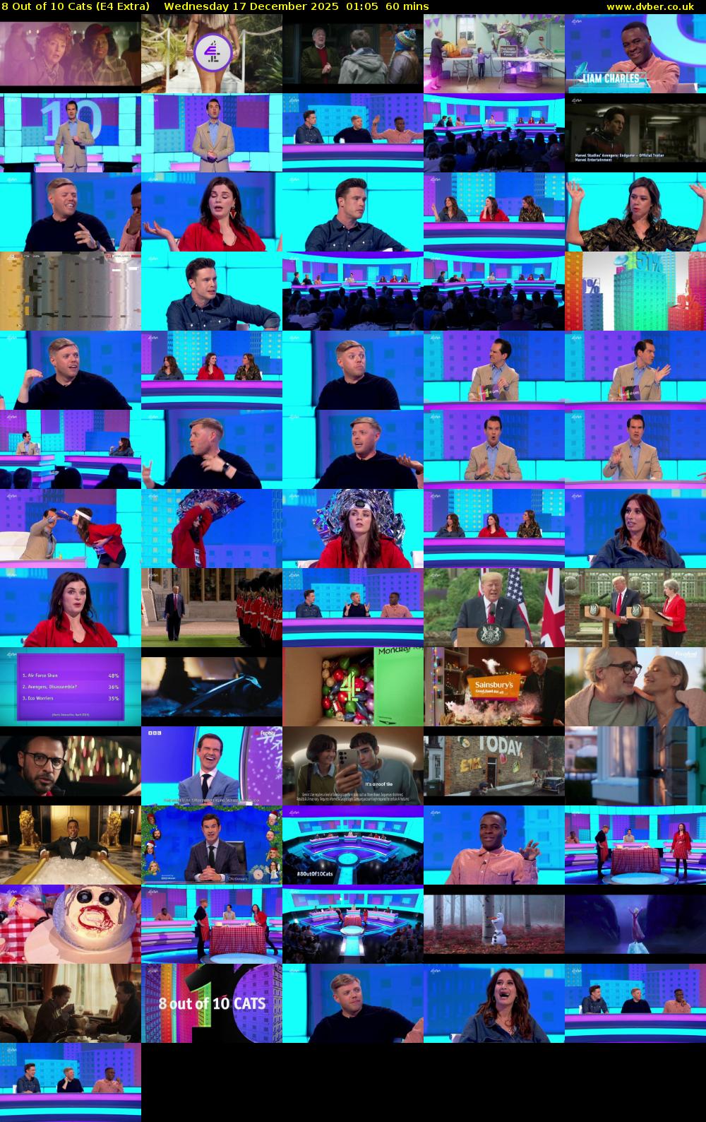 8 Out of 10 Cats (E4 Extra) Wednesday 17 December 2025 01:05 - 02:05