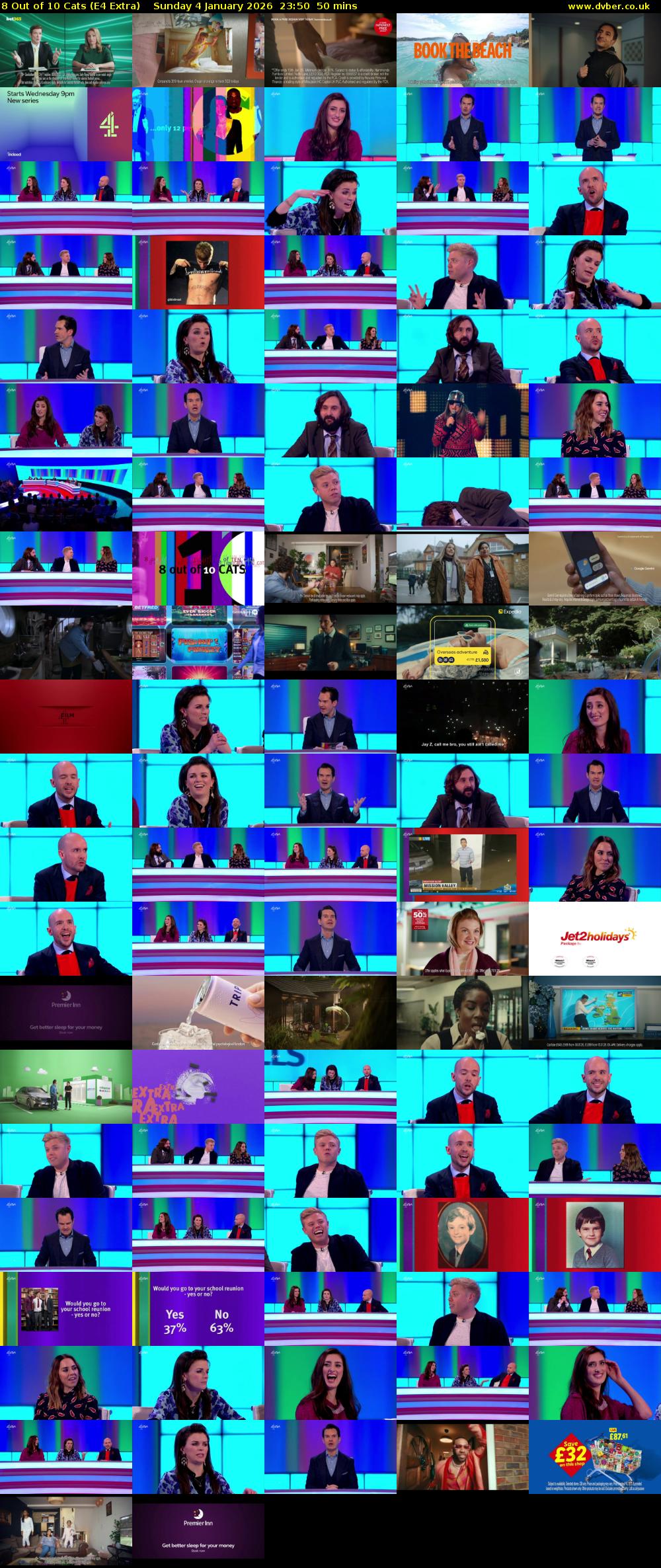 8 Out of 10 Cats (E4 Extra) Sunday 4 January 2026 23:50 - 00:40
