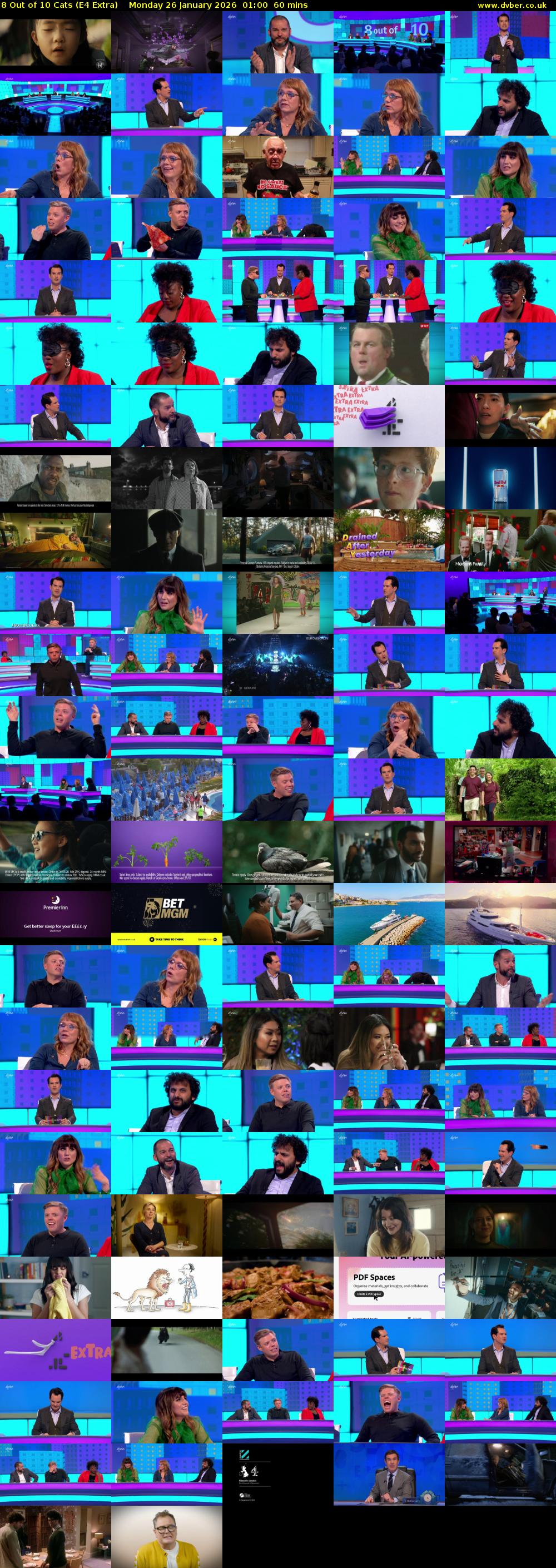 8 Out of 10 Cats (E4 Extra) Monday 26 January 2026 01:00 - 02:00