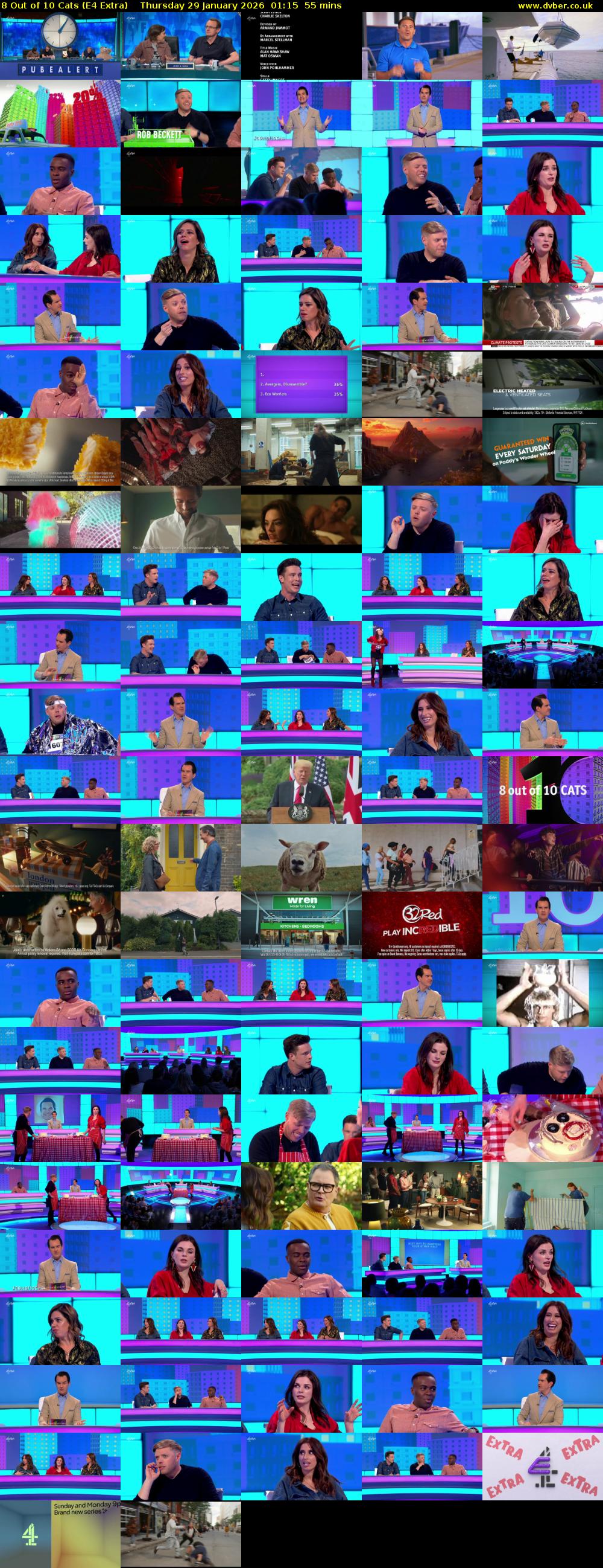 8 Out of 10 Cats (E4 Extra) Thursday 29 January 2026 01:15 - 02:10