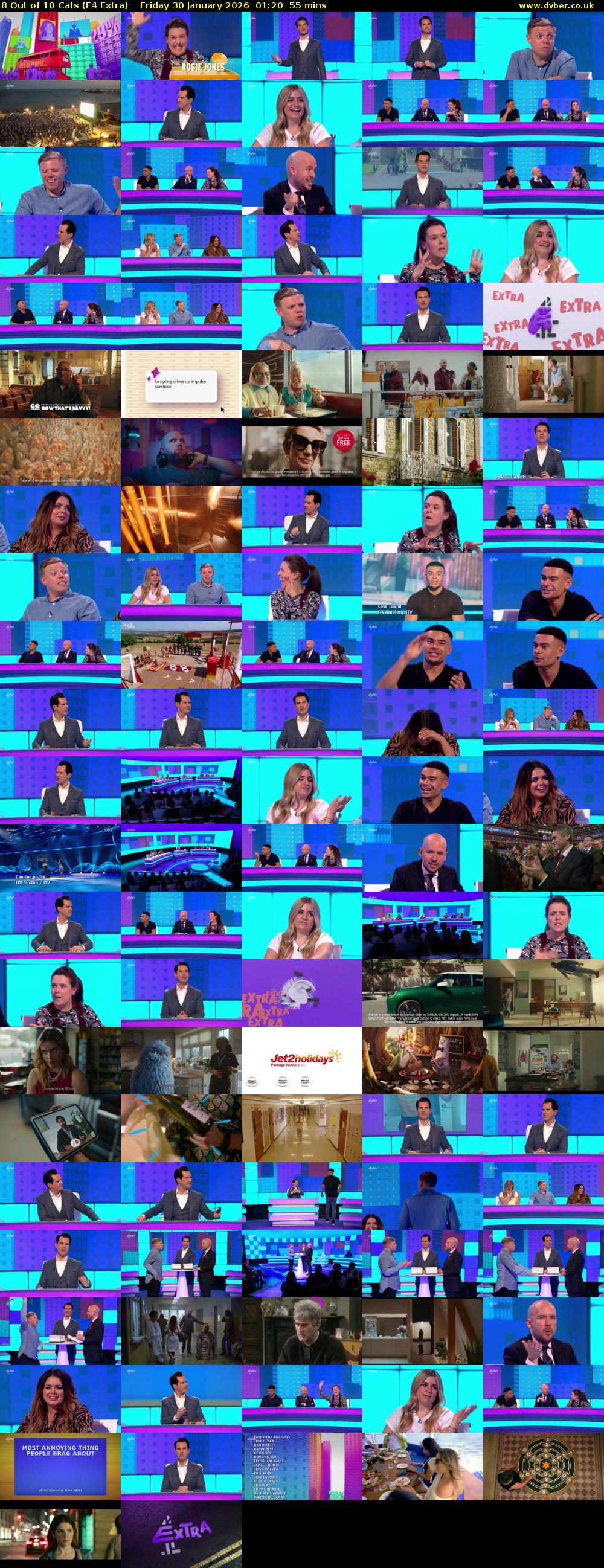 8 Out of 10 Cats (E4 Extra) Friday 30 January 2026 01:20 - 02:15