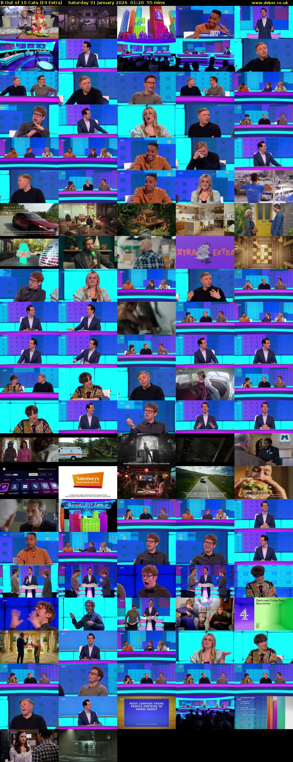 8 Out of 10 Cats (E4 Extra) Saturday 31 January 2026 01:20 - 02:15