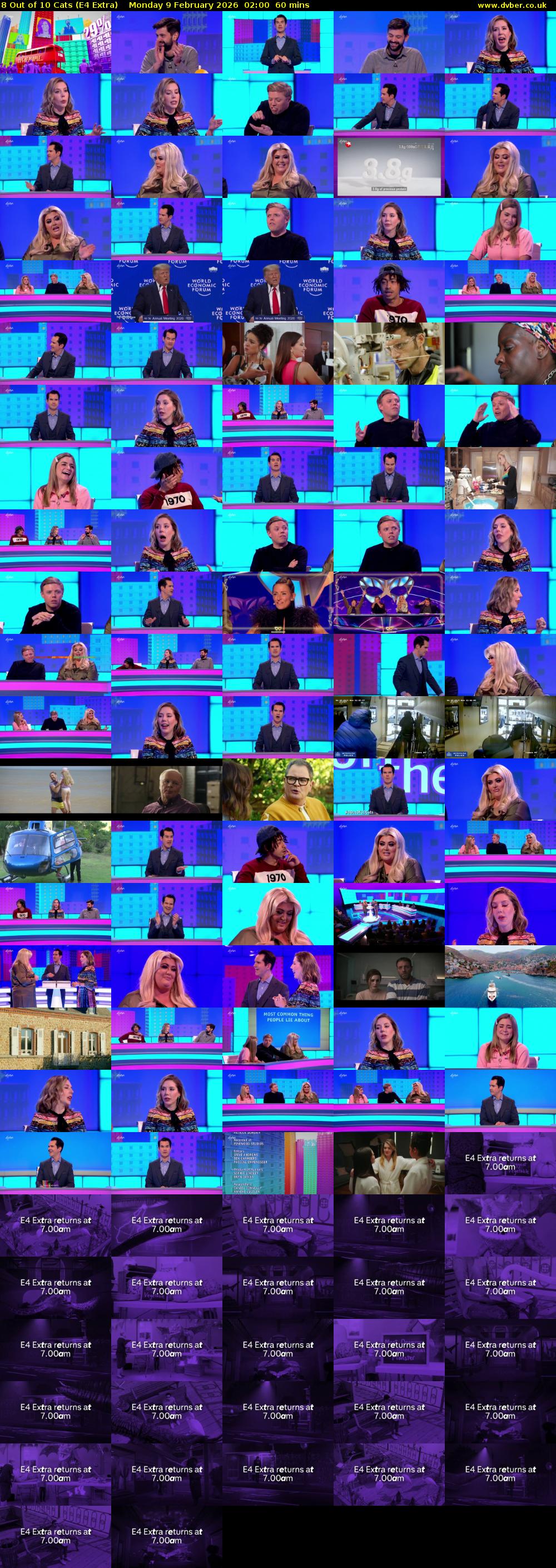 8 Out of 10 Cats (E4 Extra) Monday 9 February 2026 02:00 - 03:00