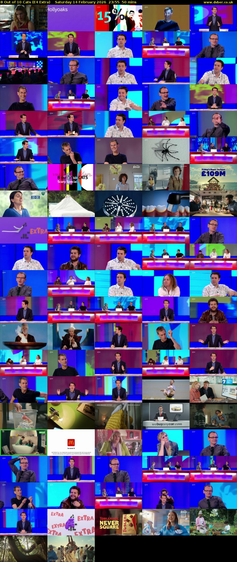 8 Out of 10 Cats (E4 Extra) Saturday 14 February 2026 23:55 - 00:45