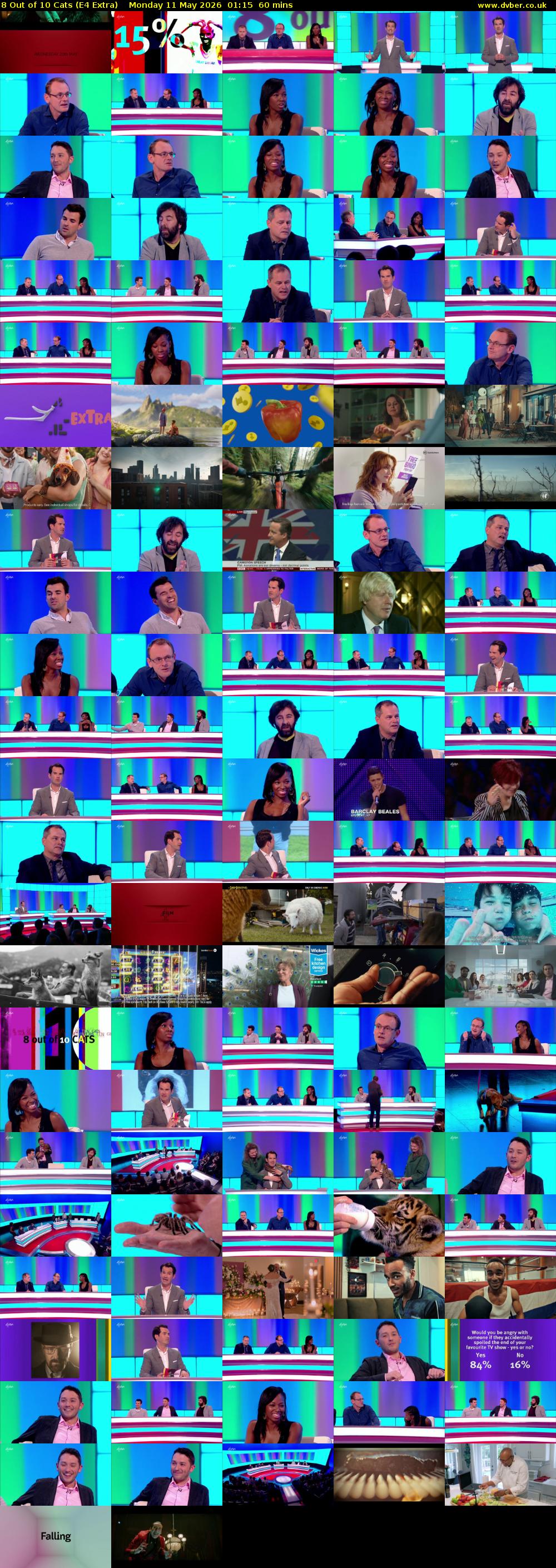 8 Out of 10 Cats (E4 Extra) Monday 11 May 2026 01:15 - 02:15