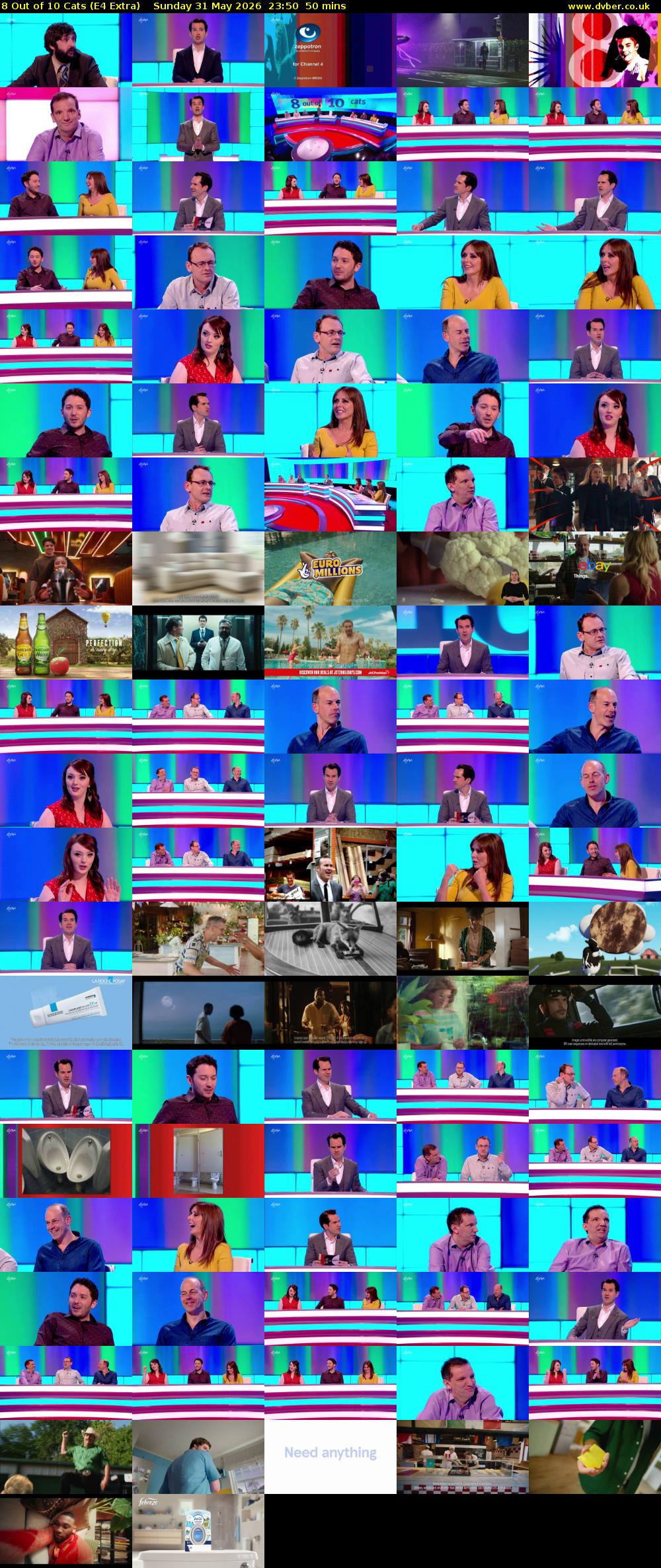8 Out of 10 Cats (E4 Extra) Sunday 31 May 2026 23:50 - 00:40