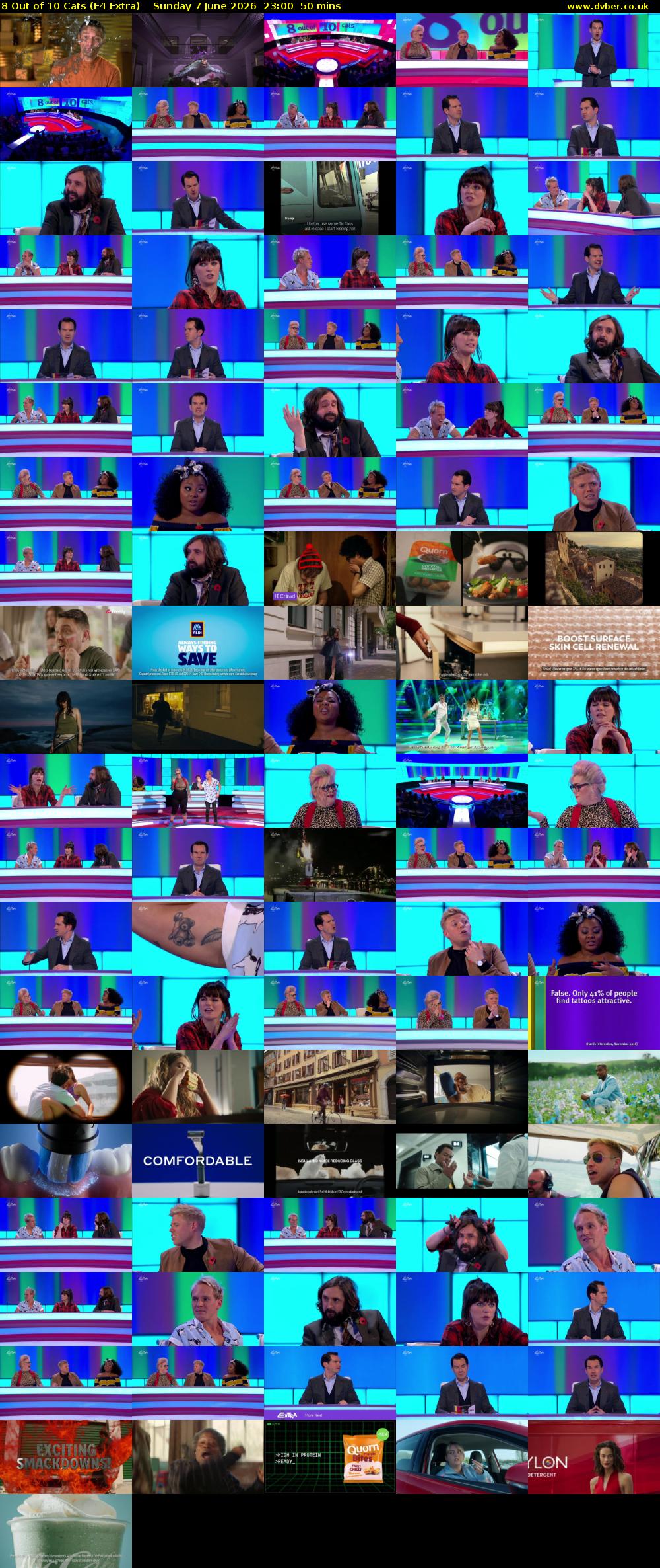 8 Out of 10 Cats (E4 Extra) Sunday 7 June 2026 23:00 - 23:50