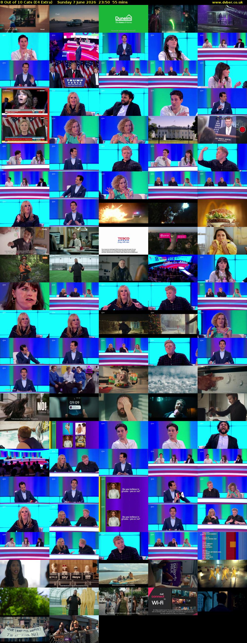 8 Out of 10 Cats (E4 Extra) Sunday 7 June 2026 23:50 - 00:45