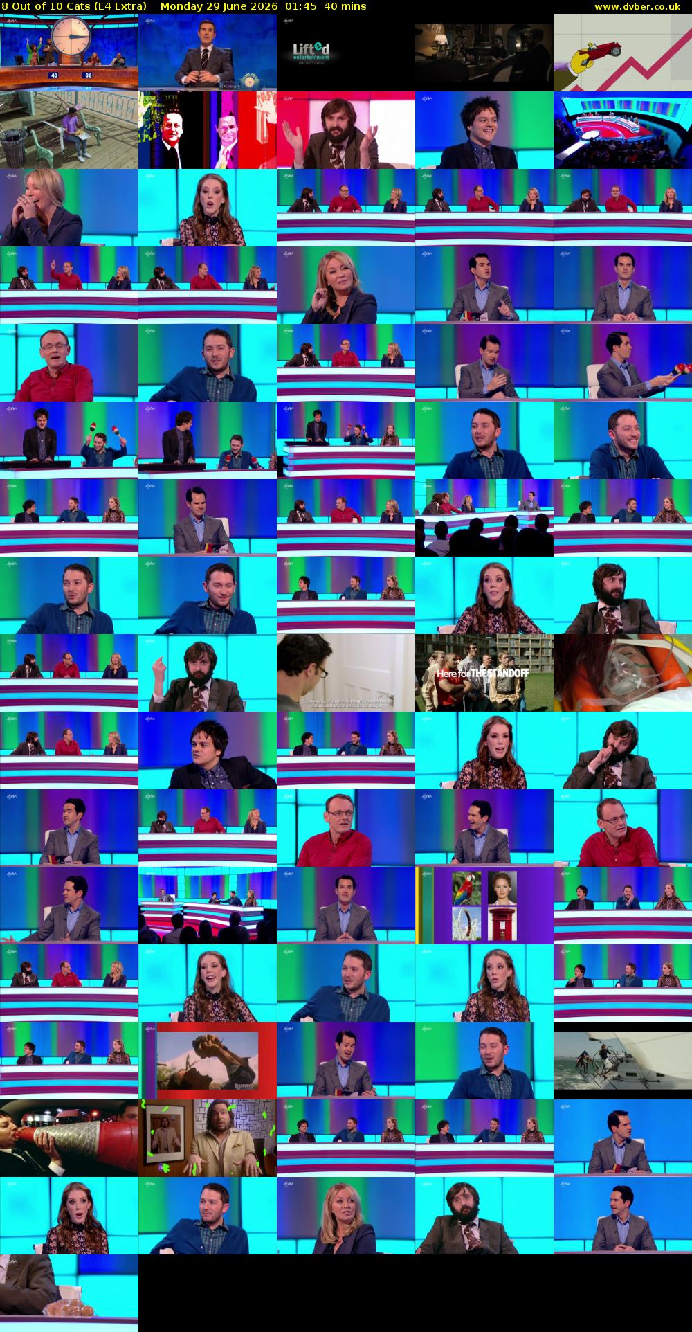 8 Out of 10 Cats (E4 Extra) Monday 29 June 2026 01:45 - 02:25