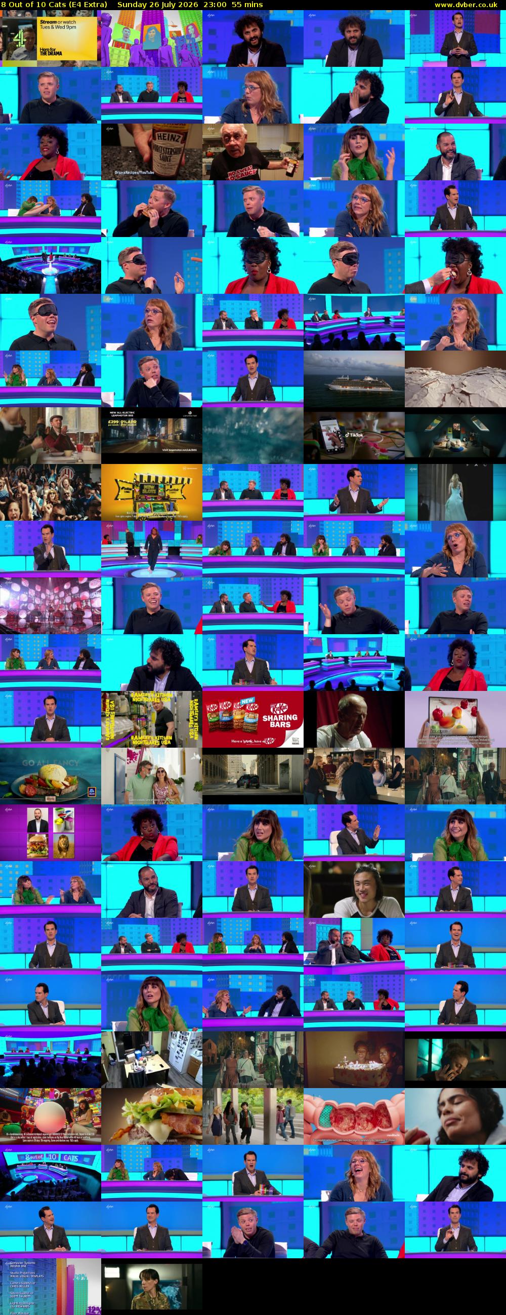 8 Out of 10 Cats (E4 Extra) Sunday 26 July 2026 23:00 - 23:55