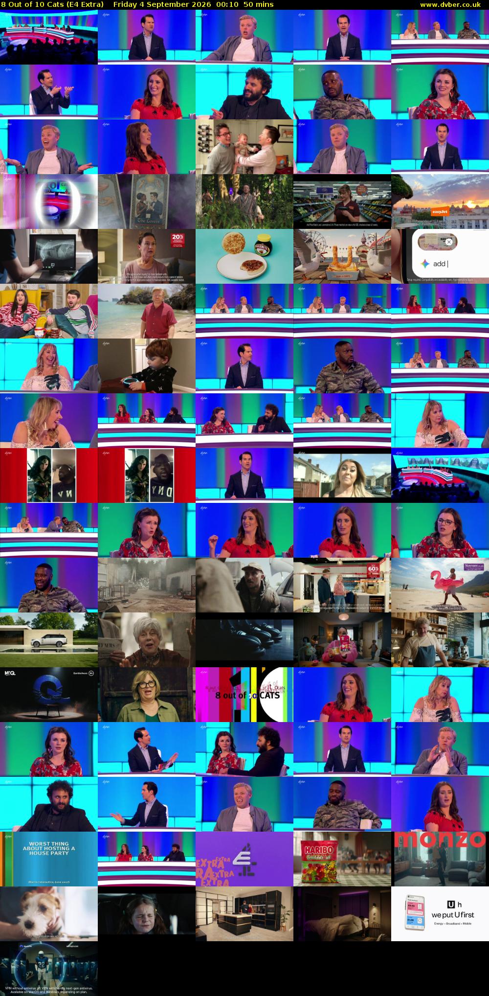 8 Out of 10 Cats (E4 Extra) Friday 4 September 2026 00:10 - 01:00