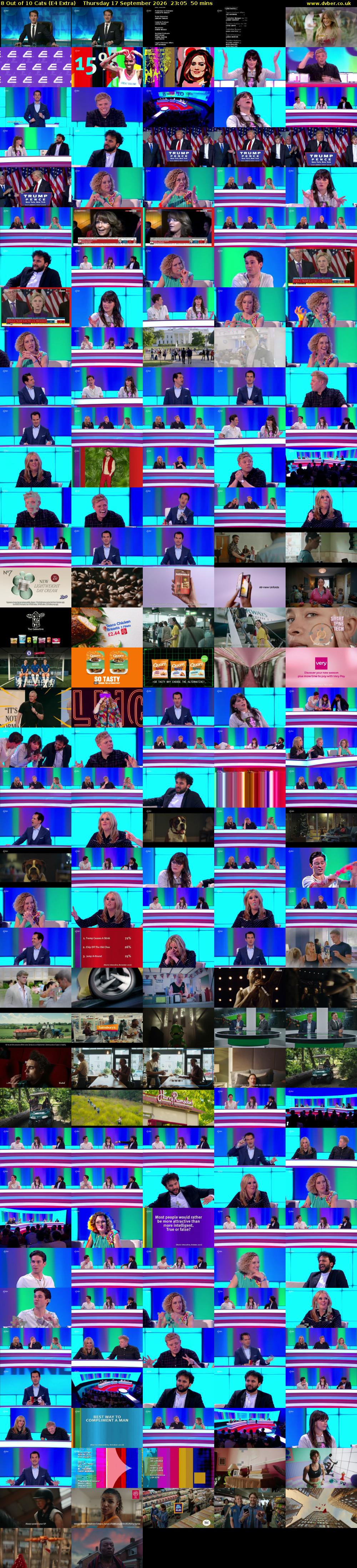 8 Out of 10 Cats (E4 Extra) Thursday 17 September 2026 23:05 - 23:55