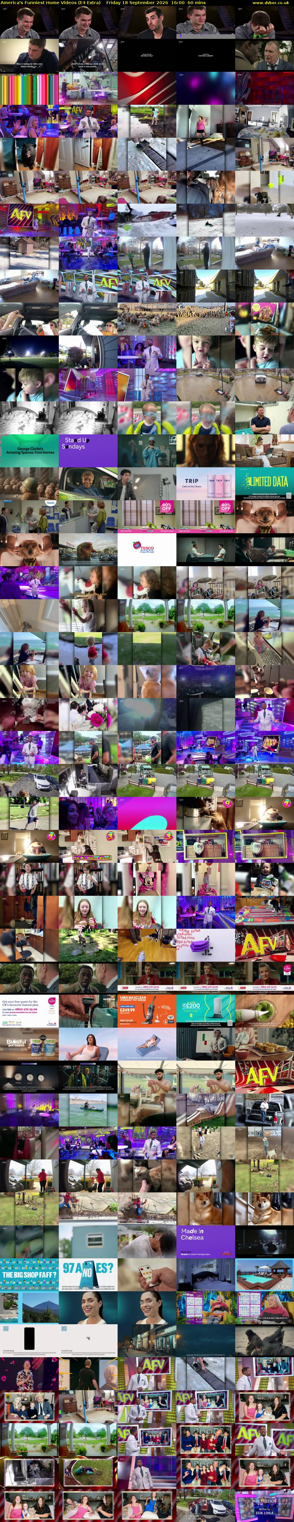 America's Funniest Home Videos (E4 Extra) Friday 18 September 2026 16:00 - 17:00