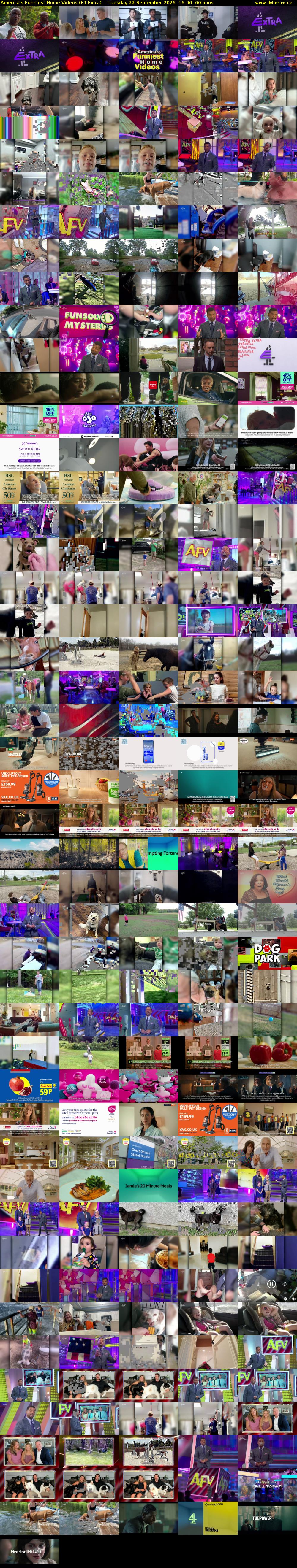 America's Funniest Home Videos (E4 Extra) Tuesday 22 September 2026 16:00 - 17:00