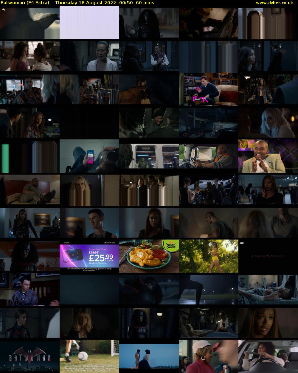 Batwoman (E4 Extra) Thursday 18 August 2022 00:50 - 01:50