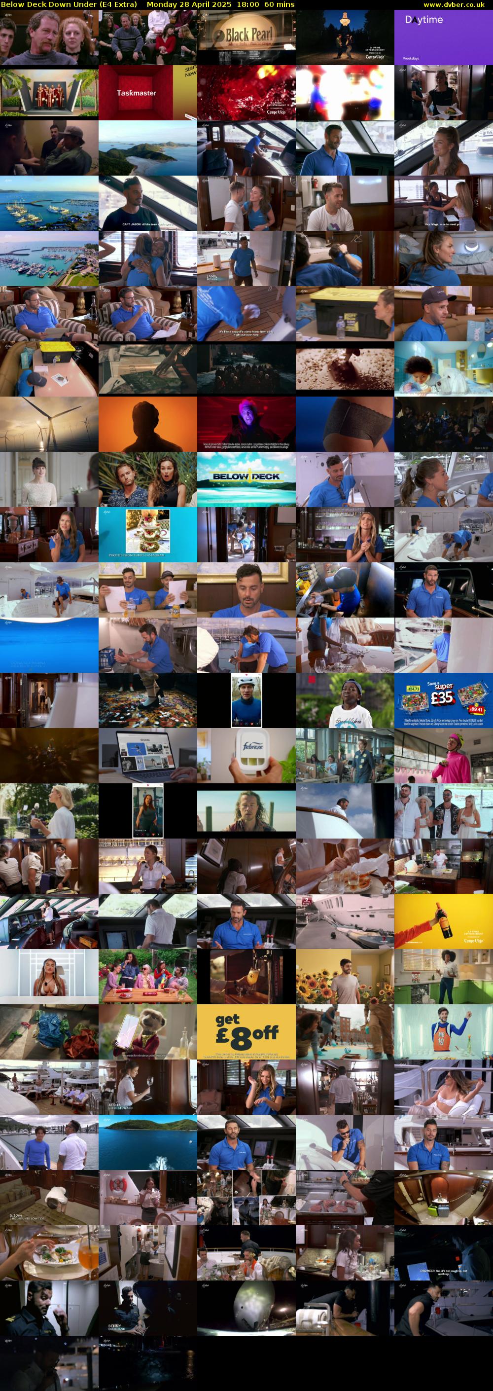 Below Deck Down Under (E4 Extra) Monday 28 April 2025 18:00 - 19:00