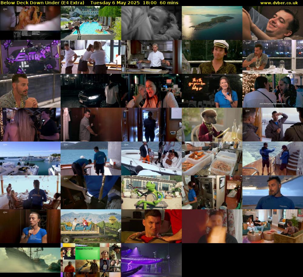 Below Deck Down Under (E4 Extra) Tuesday 6 May 2025 18:00 - 19:00
