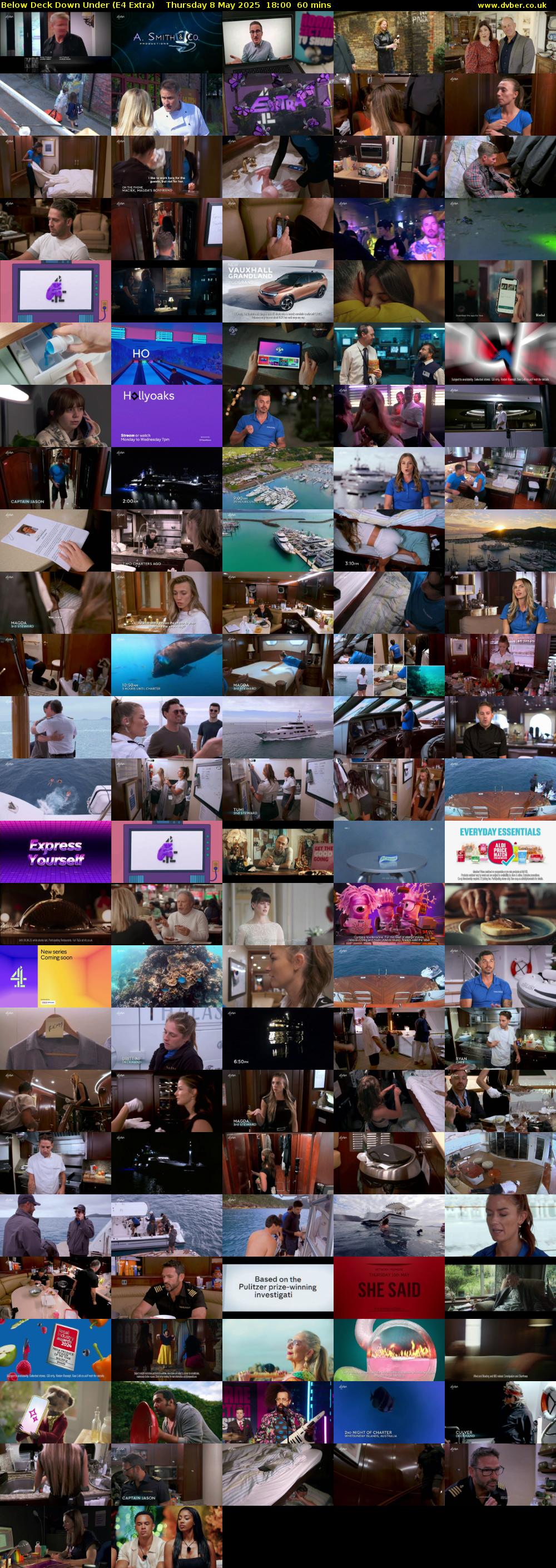 Below Deck Down Under (E4 Extra) Thursday 8 May 2025 18:00 - 19:00